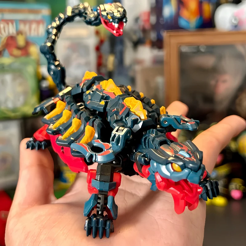 52 Spielzeug Beast Box Xuanwu Qilin Giraffe Kamel Libelle Mantis Transformation Montage Mech Modell Kreative Trendy Spielen Geschenk Für Jungen