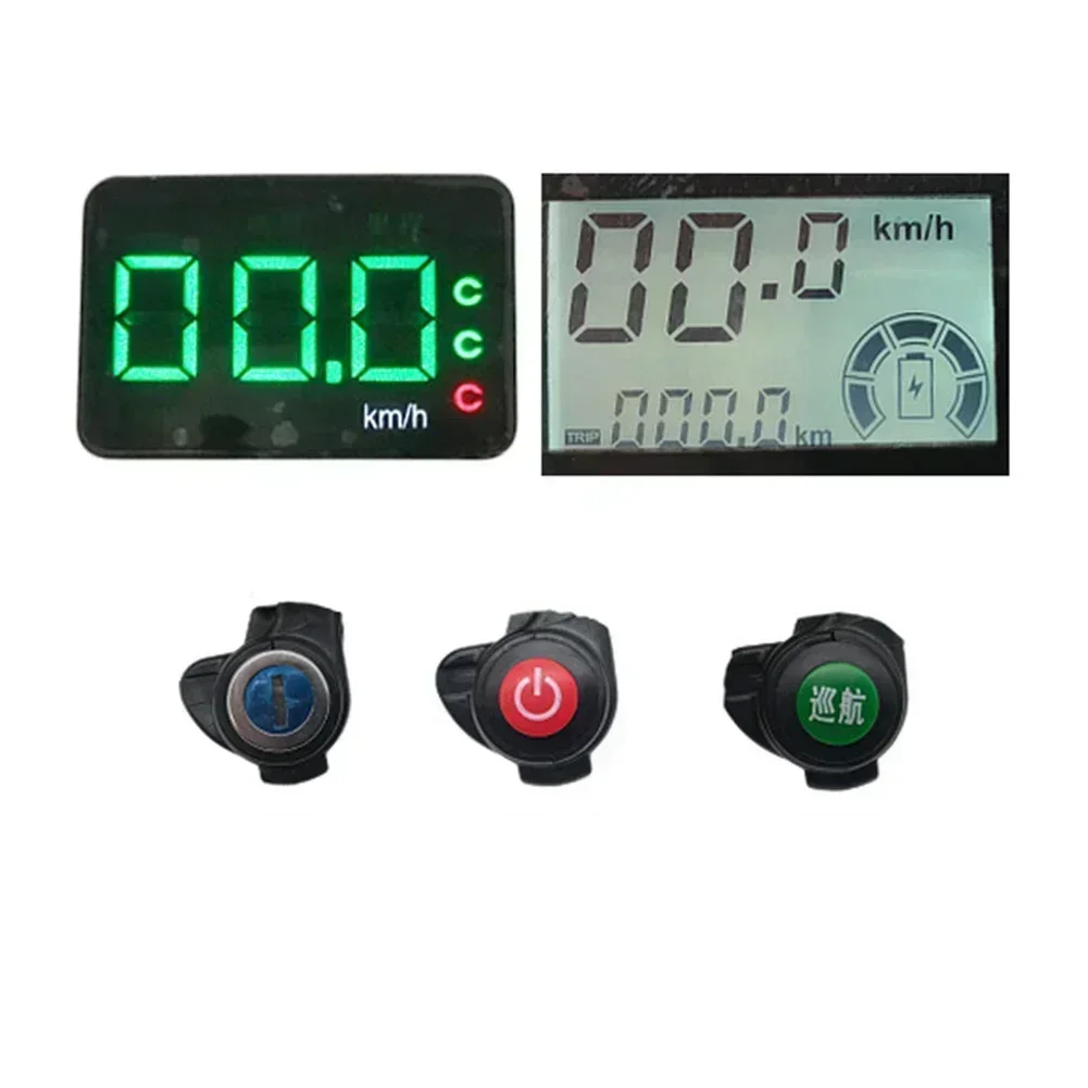 Electric Vehicle Throttle Grip 36-60V Electric Scooter Throttle Grips LCD Display Replace Parts Ebike Accessories