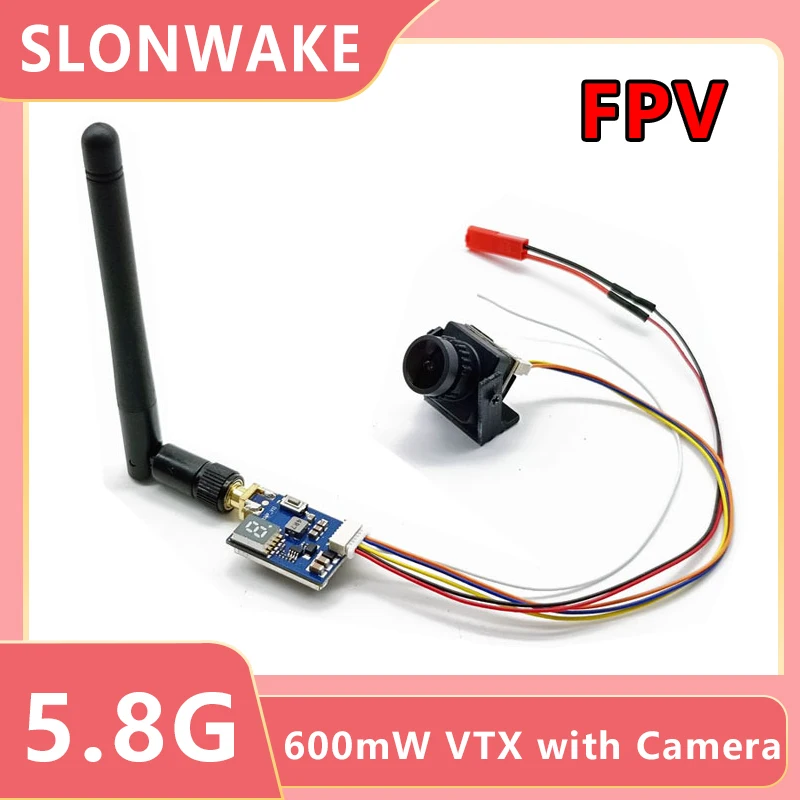 FPV Crossover Drone Camera Module 5.8G 600W VTX Image Transmission Transmitter VRX Receiver Remote Transmitter Artifact Fluent