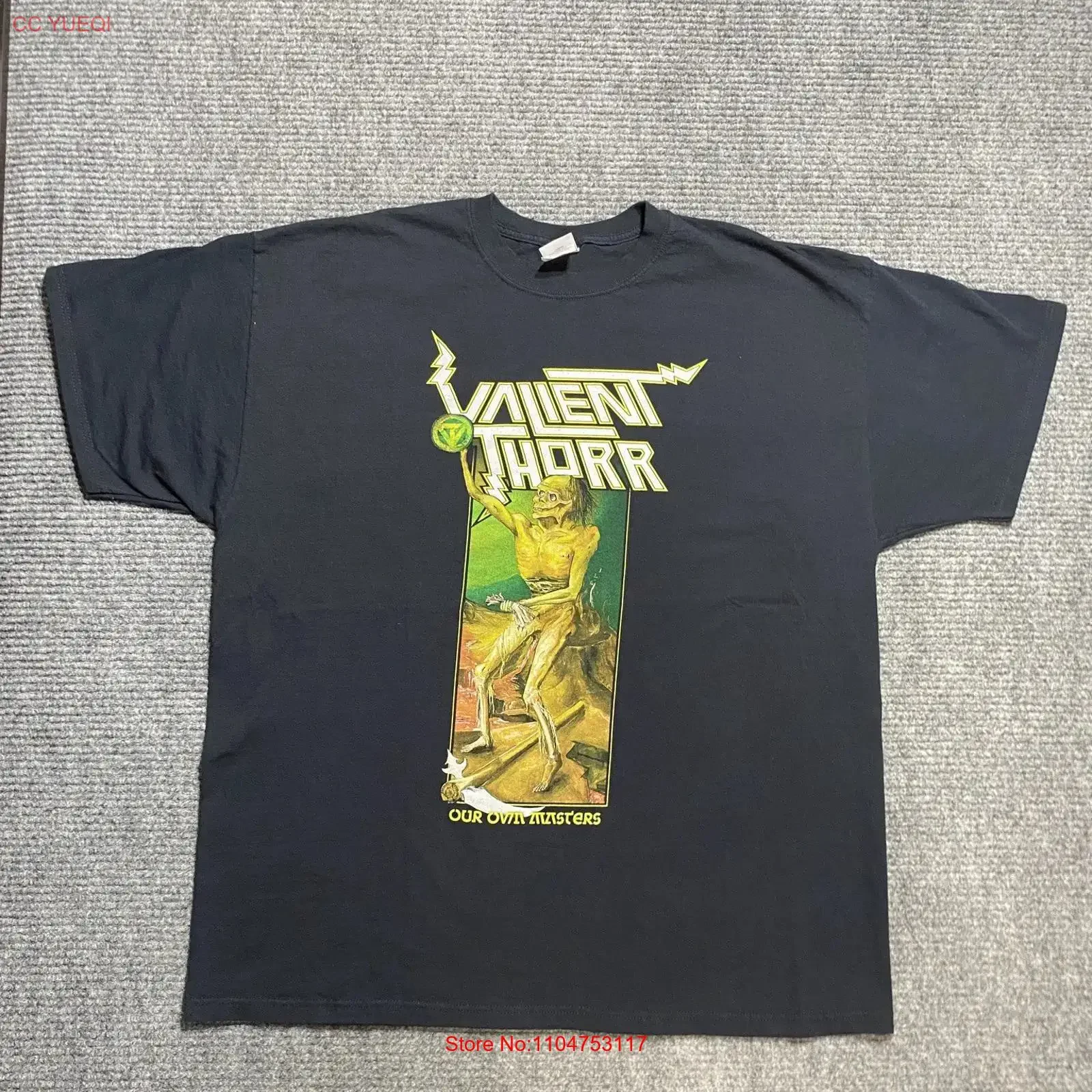 Valient Thorr T Shirt Mens 2XL Black Metal Rock Band Our Own Masters 2010s vintage Washed Slightly Top For Everyday Wear