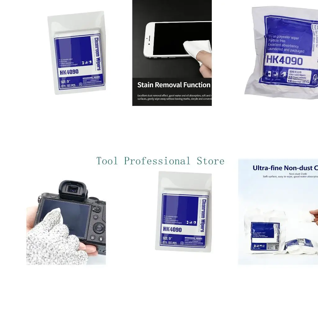 

57QF 100x Electrostatic Discharge Safe Nonwoven Fabric Cloths Accuracy Instrument Wipes For Accuracy Instrument Care