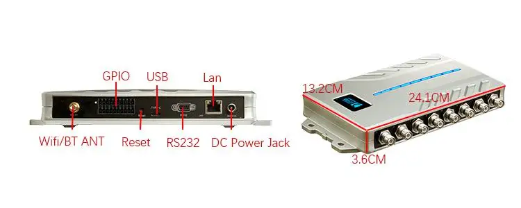 Hopeland WiFi 4G rfid long range reader POE HDM OTG arduino rfid writer reader multi-tag fix rfid reader