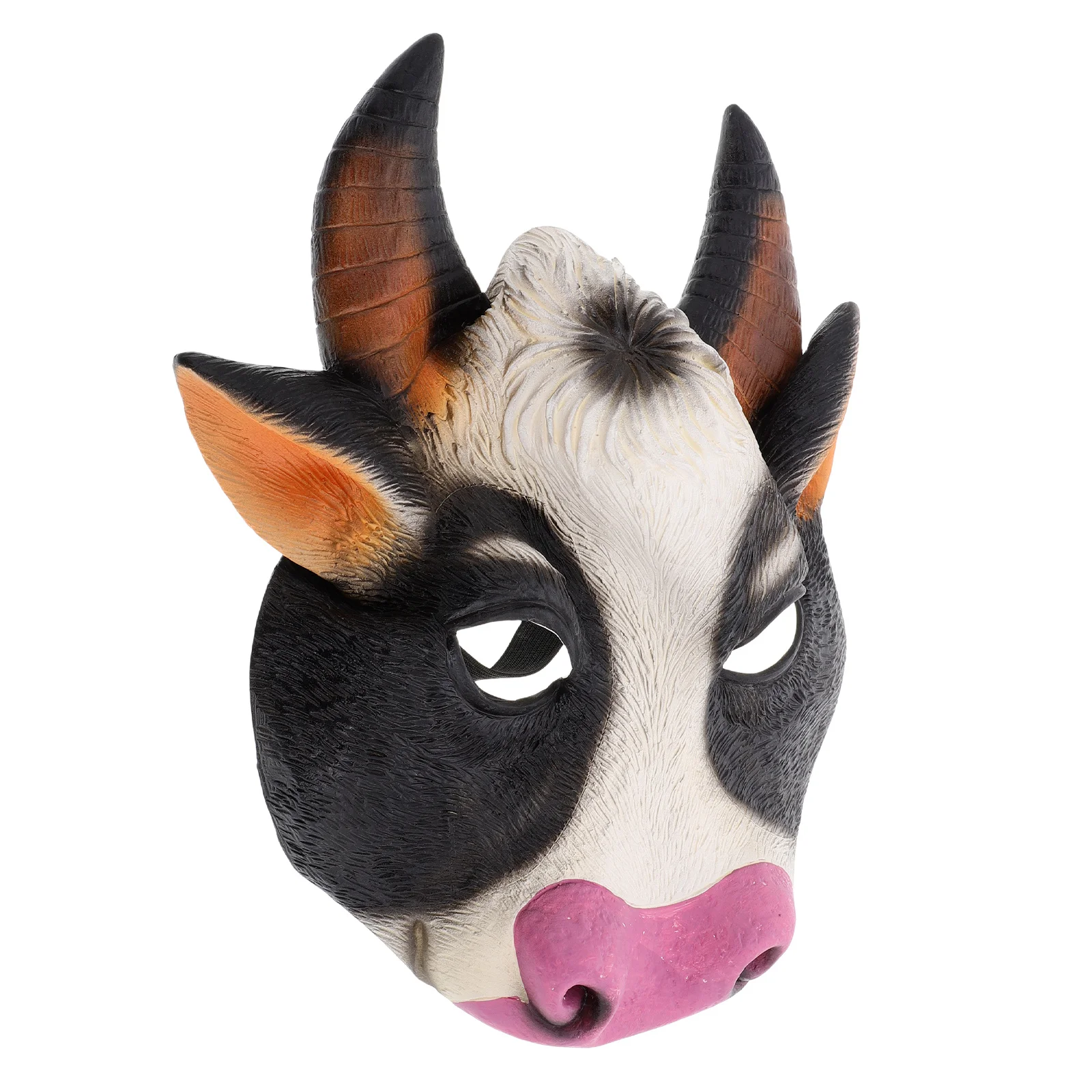 

Маска коровы на Хэллоуин, косплей, маскарад, головной убор для лица, забавный аксессуар для костюма, декоративный реквизит для ролевых игр