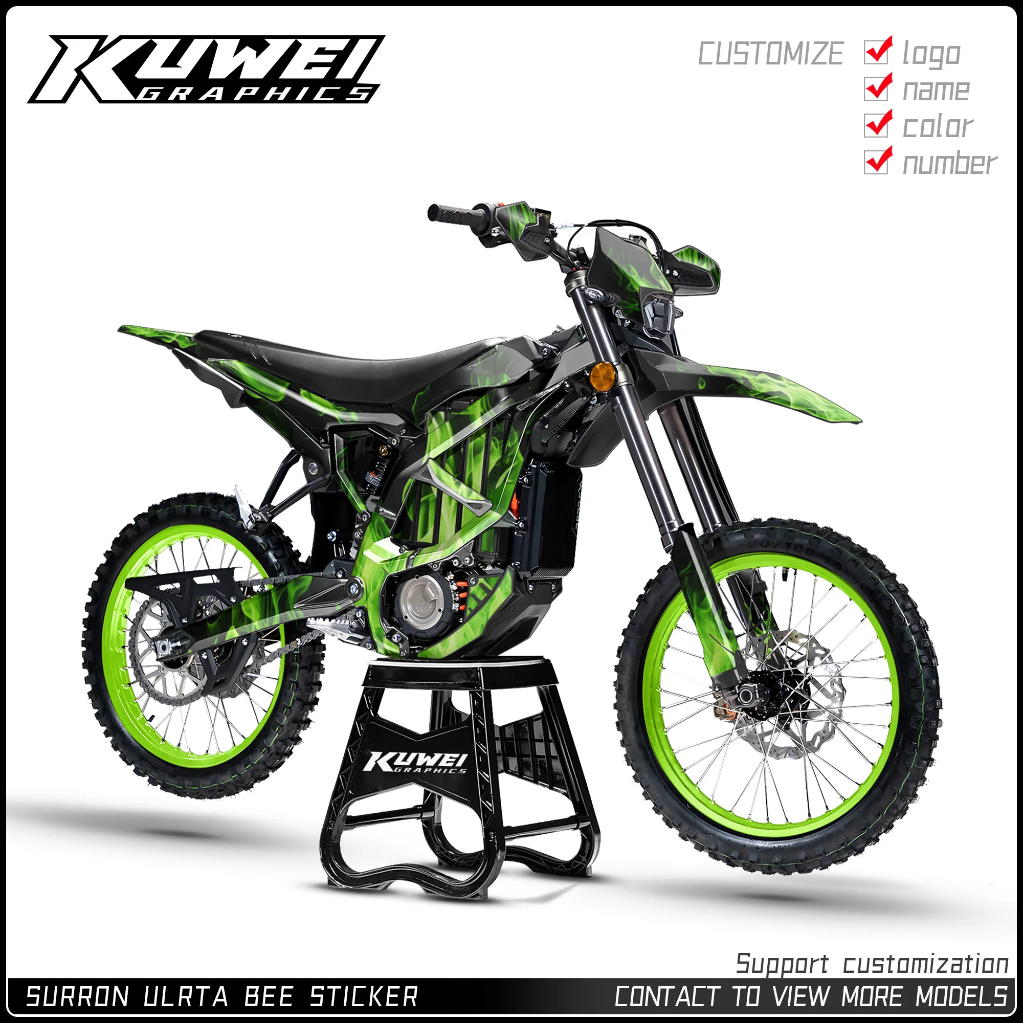 

Suitable for Surron Ultra Bee Graphics Kit Decals Kit Sticker H21 Personalized Customization