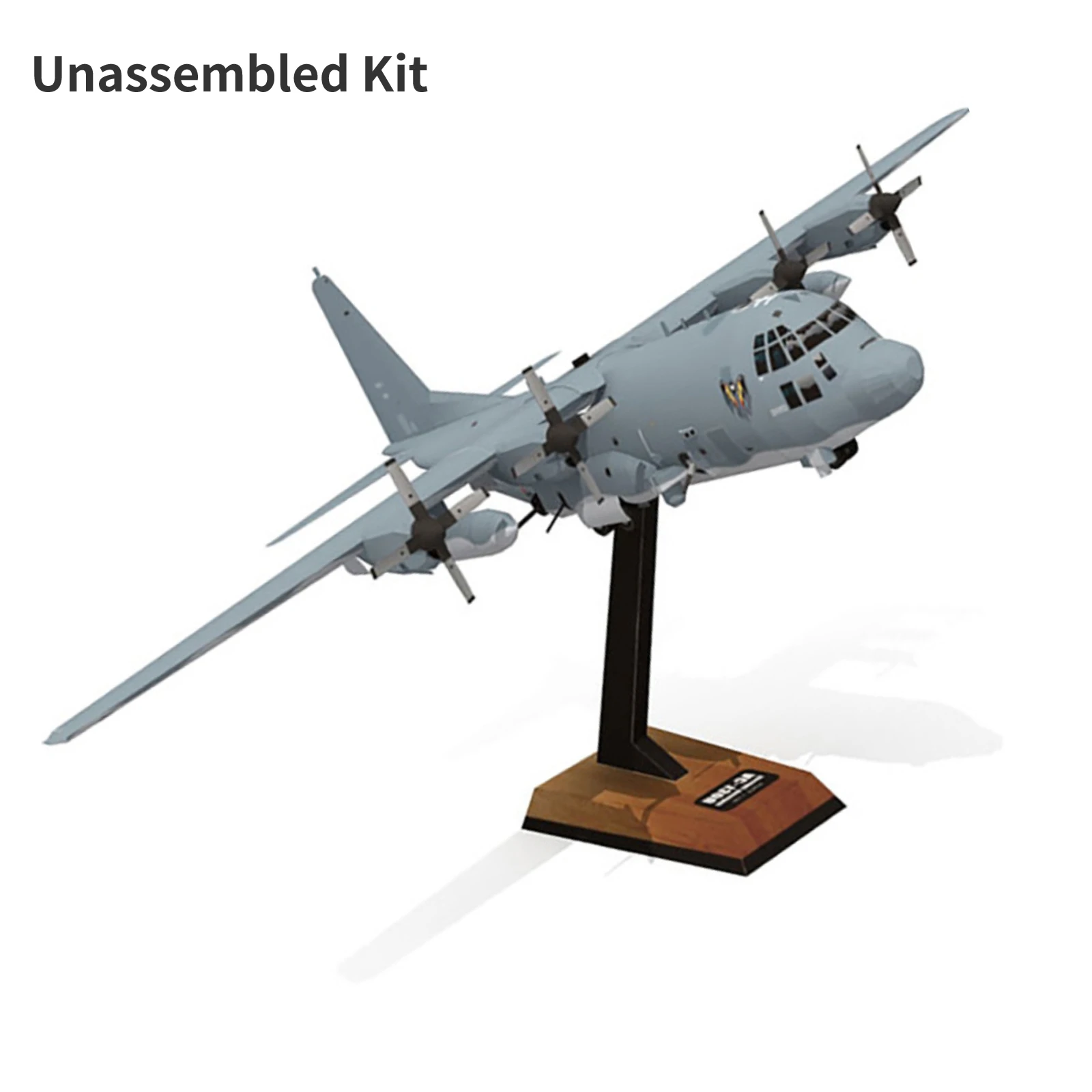 

Lockheed AC-130U Ghost Aerial Gunship 1:100 Aircraft DIY Paper Military Model Kids Adults Desktop Decor 3D Puzzles Toy Gift