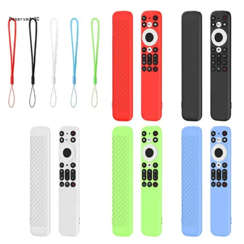 Ergonomic Silicone Cover With Lanyard For TCL RC902V 802NU1 Remote Shell Prevent Damage And Improve Holding Sleeve