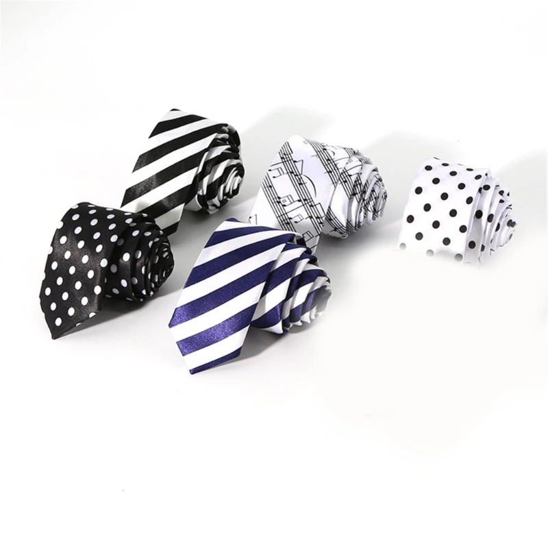 Versatiles Fashion Necktie Student Styles Uniform Tie Exquisites Craftsmanship for Weddings, and Office Meetings DXAA