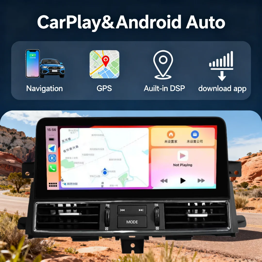 Multimedia Player For Nissan Patrol Y61 Y62 Infiniti QX80 QX56 2010 -2020 12.3 inch Android 14 Touch Screen GPS Carplay Radio