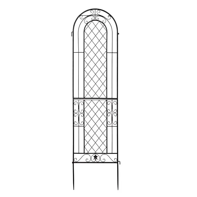 

Two 155*41cm Disassembled Butterfly Pattern Iron Garden Trellis