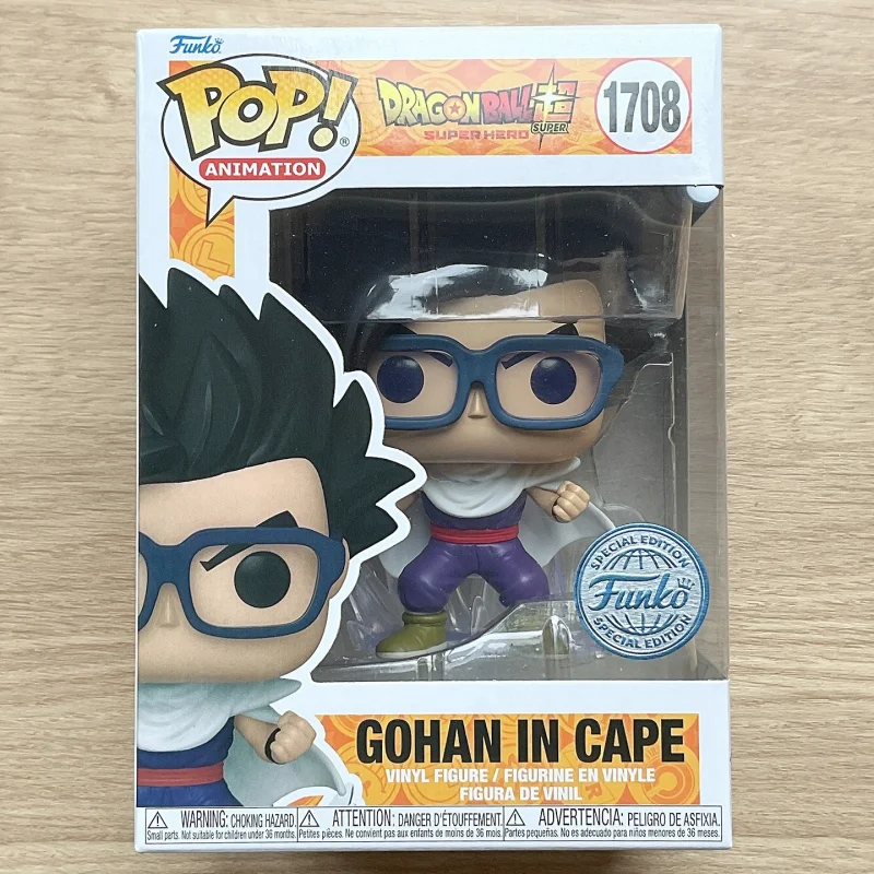 Funko Pop! Dragon Ball Super: Superhéroe Gohan con Capa # Figura de Vinilo Edición Especial 1708 - Juguete Coleccionable de Anime, Regalo