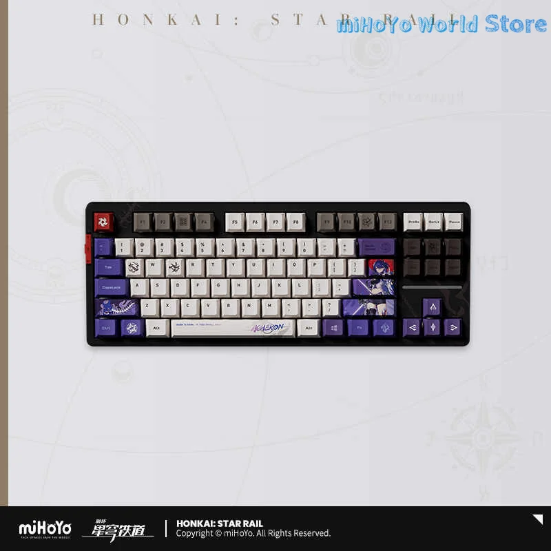 [Official] Acheron Keyboard MiHoYo Original Honkai Star Rail Acheron Theme Impression Series Mechanical Keyboard Doujin Cosplay
