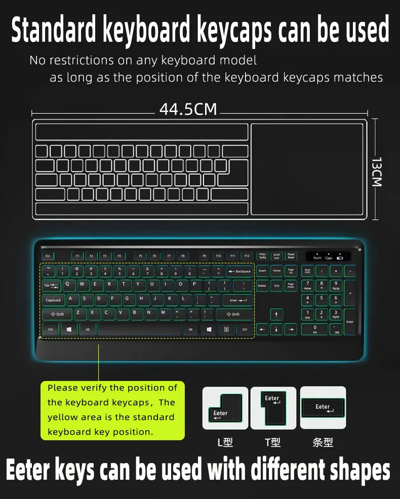 Universal Tastatur Silikon Schutz Film Haut Abdeckung Desktop PC Transparent Silica Gel Bump Konkaven Tastatur Transparente Abdeckung – Detail 2
