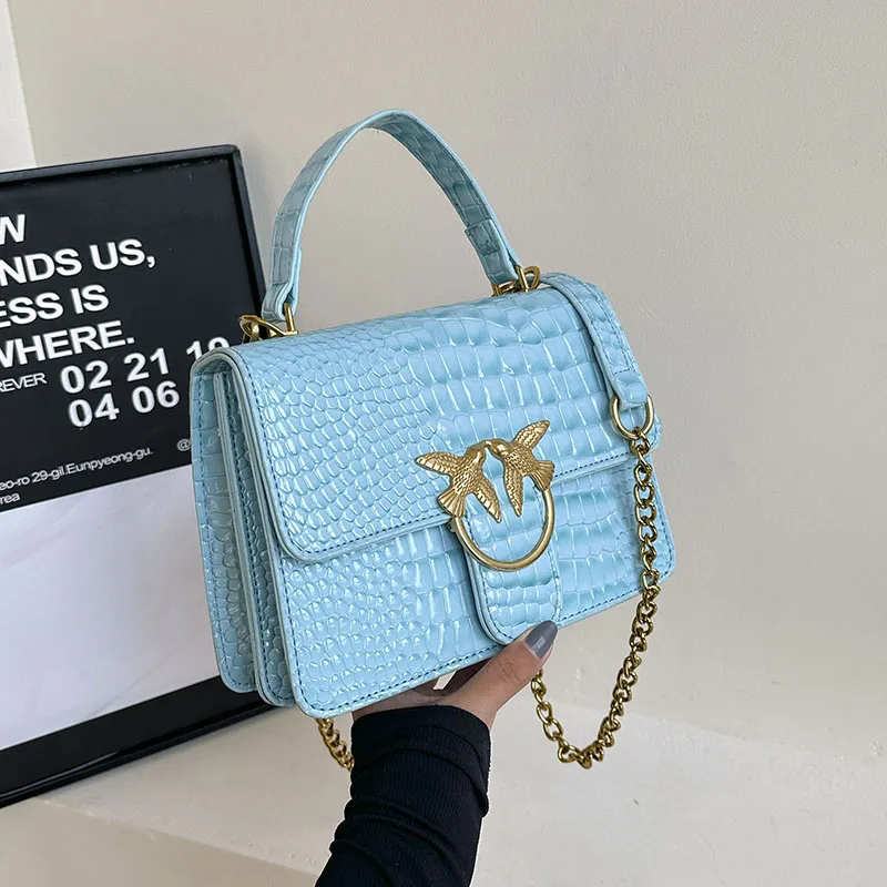 حقائب يد جلدية مشهورة للنساء، حقيبة ساعي عصرية للسيدات على طراز العلامة التجارية الفاخرة الكلاسيكية الأنيقة #3