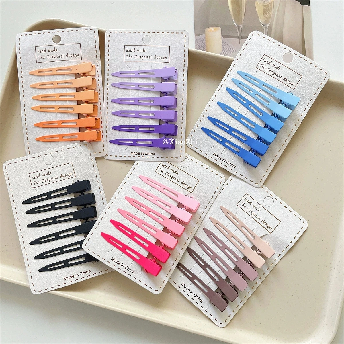 

Colorful Markless Hair Clip Bangs Clip High Skull Top Fluffy Positioning Clip For Women Simple Duckbill Clip Hair Clip