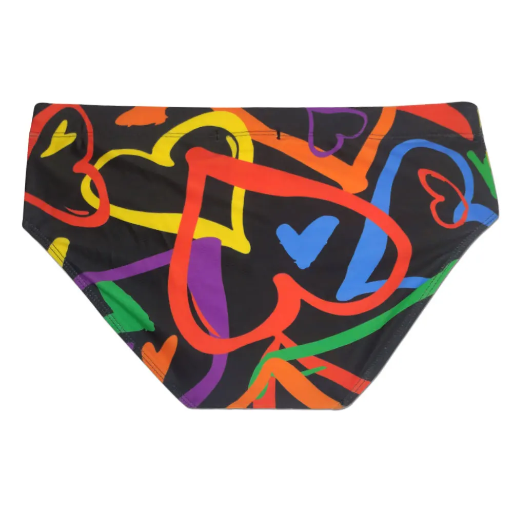 UXH جديد الرجال خط اللون مثلث سراويل للسباحة موضة الاتجاه مع كوب قريب المناسب مثلث الرجال UXH309-1