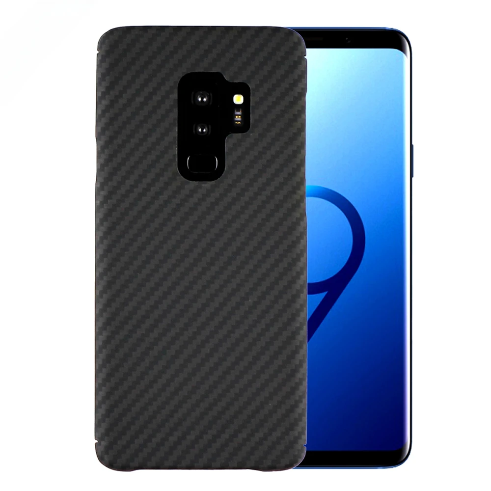 New! Real Aramid Fiber Carbon Fiber Phone For Galaxy S9 Plus S9 Light Thin Phone Anti-fall Protective Shell CASE Cover