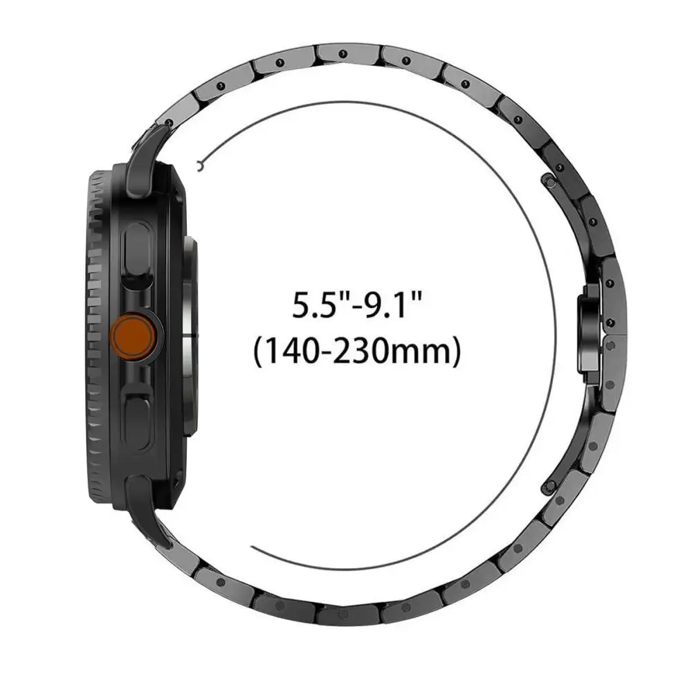 Correa de acero inoxidable para Samsung Galaxy Watch 8, 40mm, 44mm, correa de Metal para Galaxy Watch 8, accesorios clásicos de 46mm