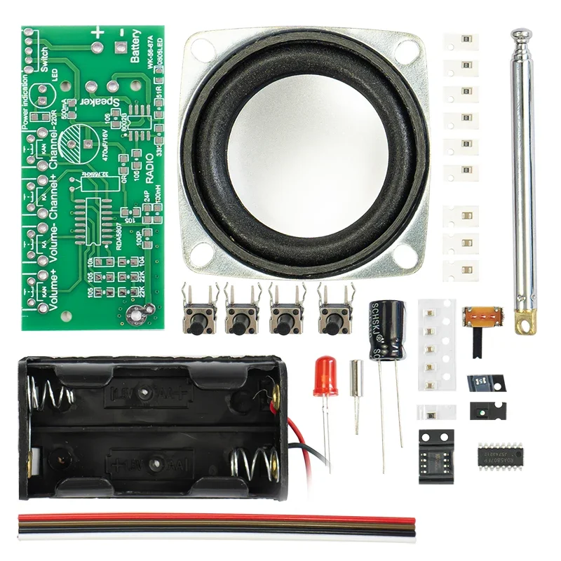 FM Radio RDA5807 Kit Electronic Production DIY Product Assembly Soldering Practice Loose Parts