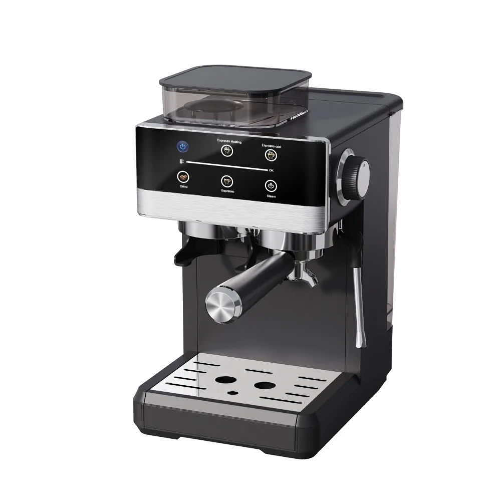 Cross-Border European and American Semi-automatic Turbopump-Feed Espresso Machine with Grinding Beans