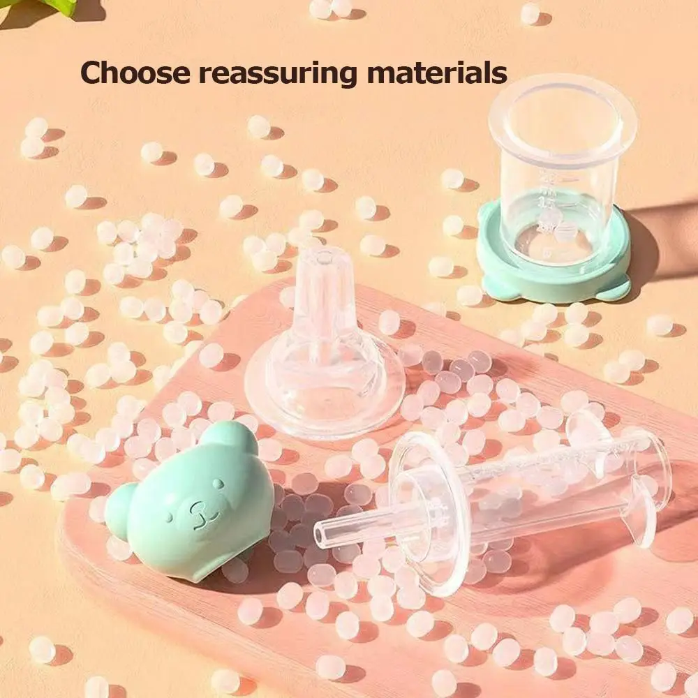 Portable Anti-Choke Silicone Medicine Feeder  Toddler Dropper  Anti-Choking Drinking Silicone Squeeze Feeder