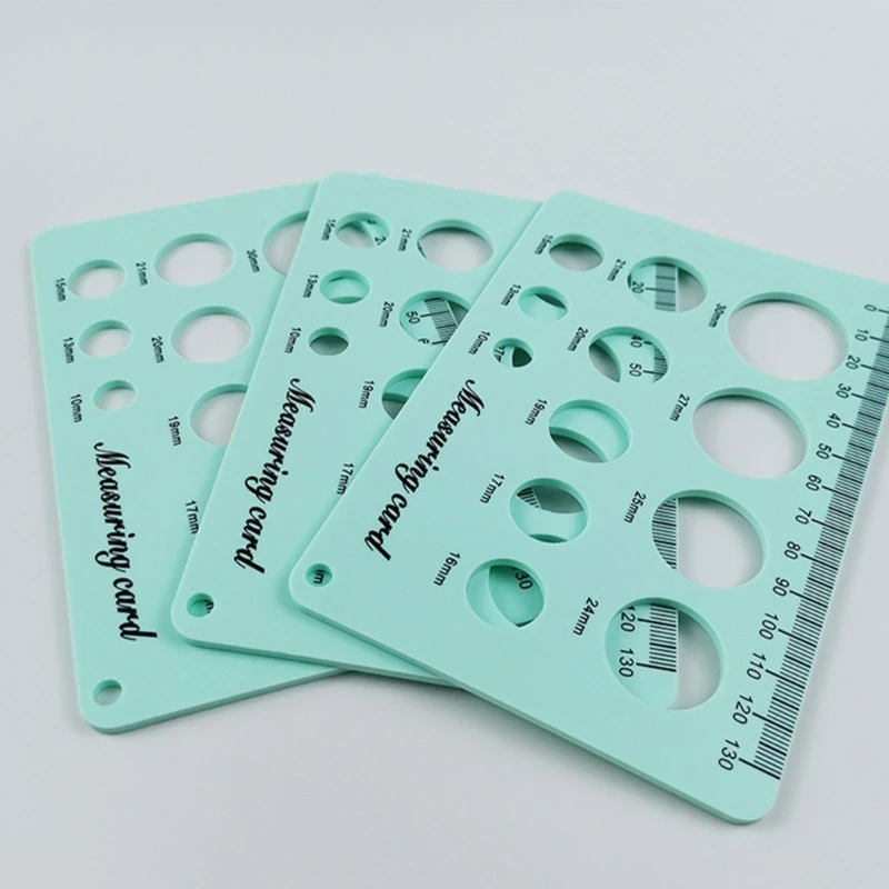 Soft Silicone Nipple Ruler Breastpump Flange Ruler Nipple Diameter Measure Ruler