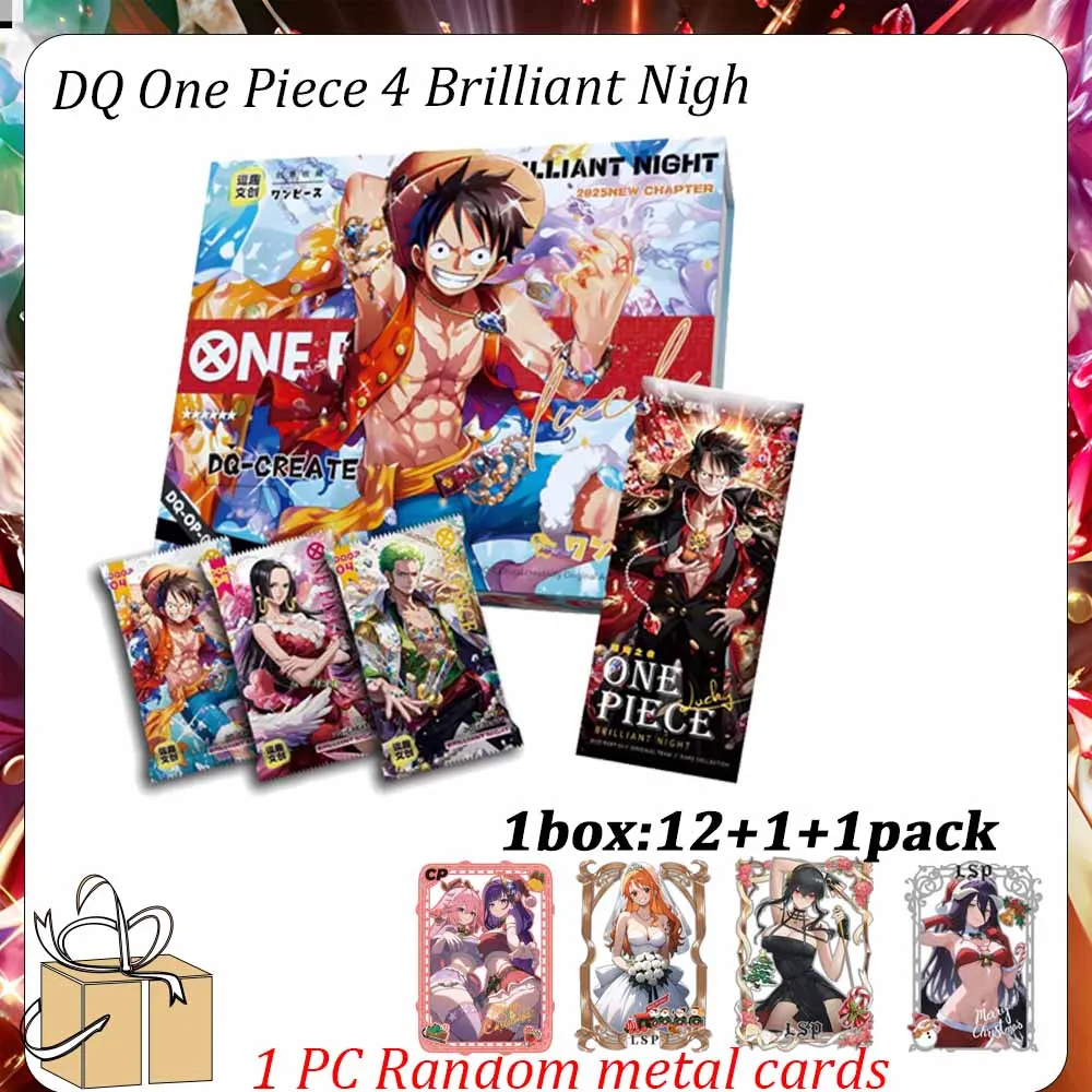 

DQ One Piece Wave 4 Brilliant Night Goddess Feast Cards Goddess Glue Bor Nami Booster Box CCG TCG Hobby Gift