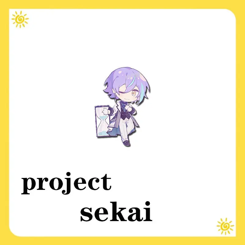 Anime Project Sekai ASAHINA MAFUYU insignia broche Pin ropa mochila decoración solapa etiqueta de pecho personalizada