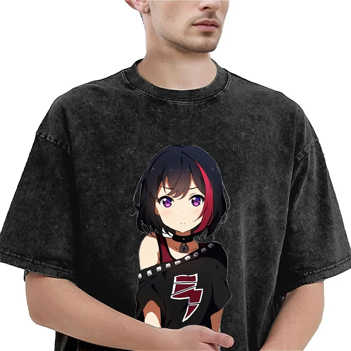 Mitake Ran T-Shirt BanG Dream Cute Cute T-Shirts Short-Sleeve Streetwear Tshirt Summer Cotton Crew Neck Oversize Clothes