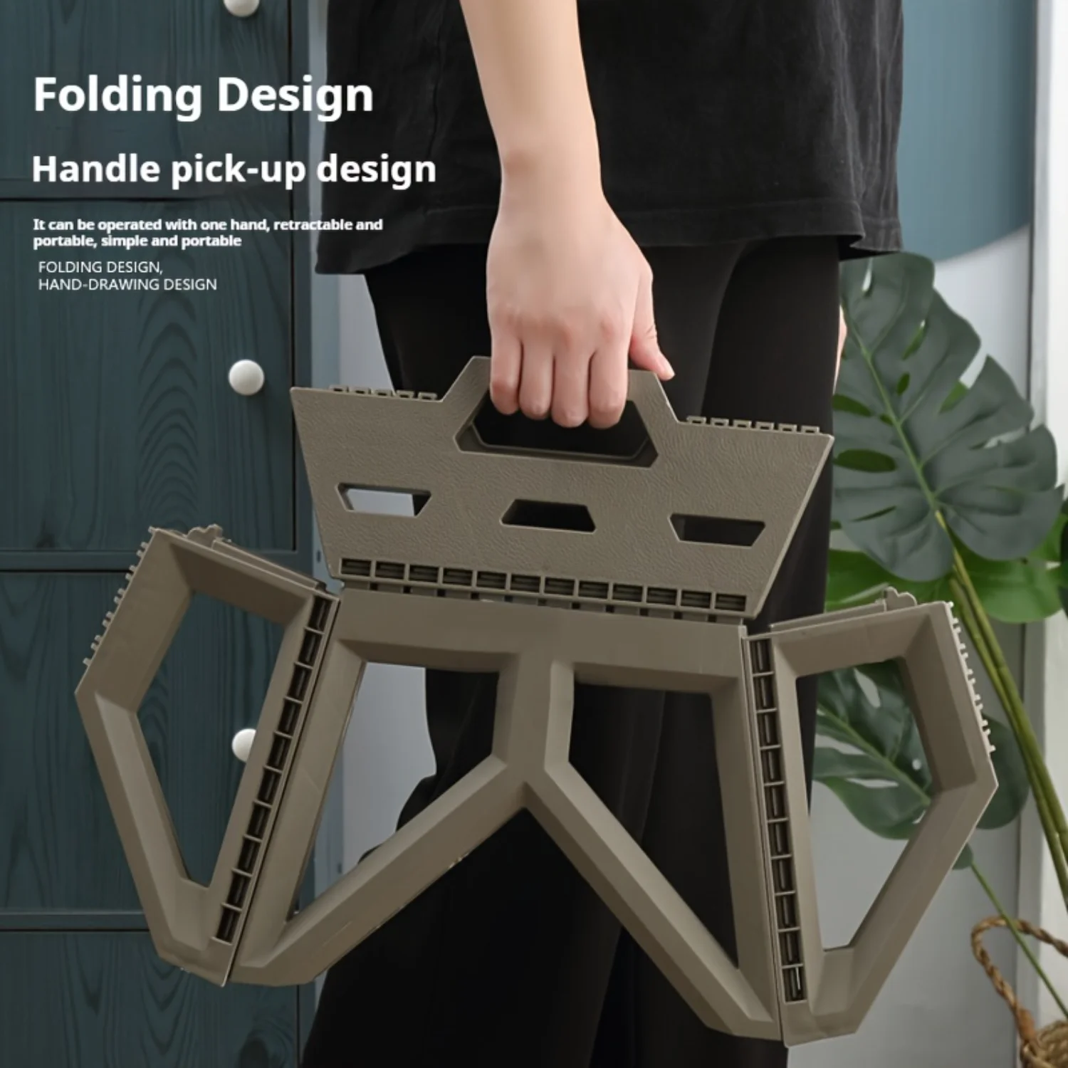 Outdoor Portable Folding Stool, Pony Square Stool, Camping Portable Plastic Stool, Small Stool, Shoe Changing Stool, Fishing Sto