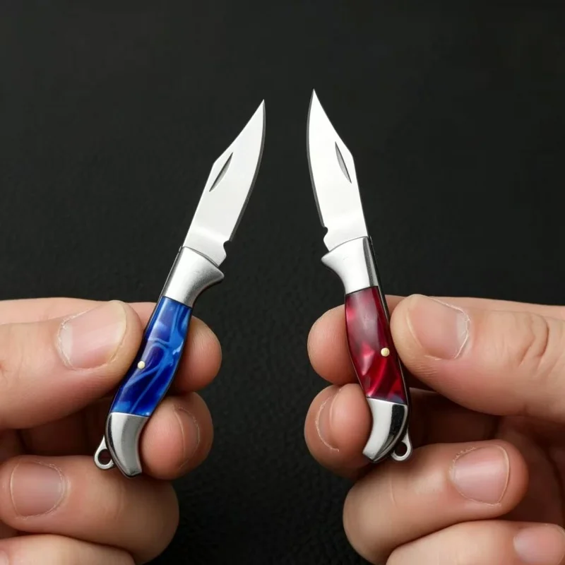 Mini Folding Keychain Knife, Sharp Pocket Cutter, Exquisite Gift, Portable Tool for Camping Travel Package Opening