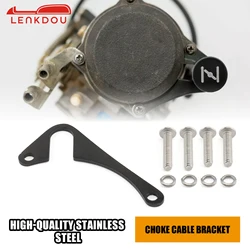 Motorcycle Choke Cable Relocation Bracket Stainless Steel For Harley Big Twin Sportster XL883 XL1200 Iron 883 1988-2006 Twin Cam