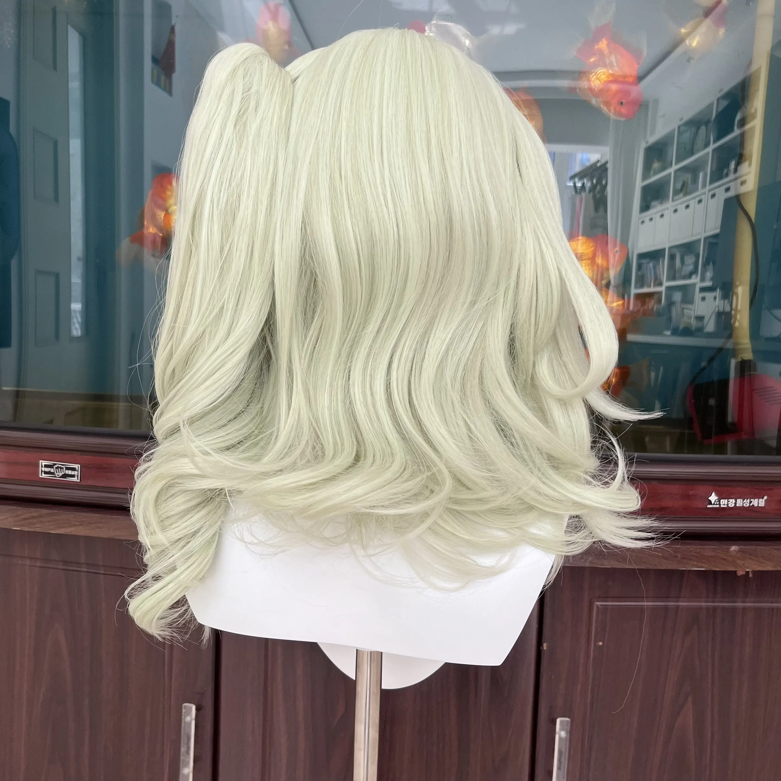 [스타일드 가발] 선나 코스프레 가발 게임 젠리스 존 제로 ZZZ 여성용 긴 밝은 머리 가발 코스플레이어 할로윈 코스튬 파티