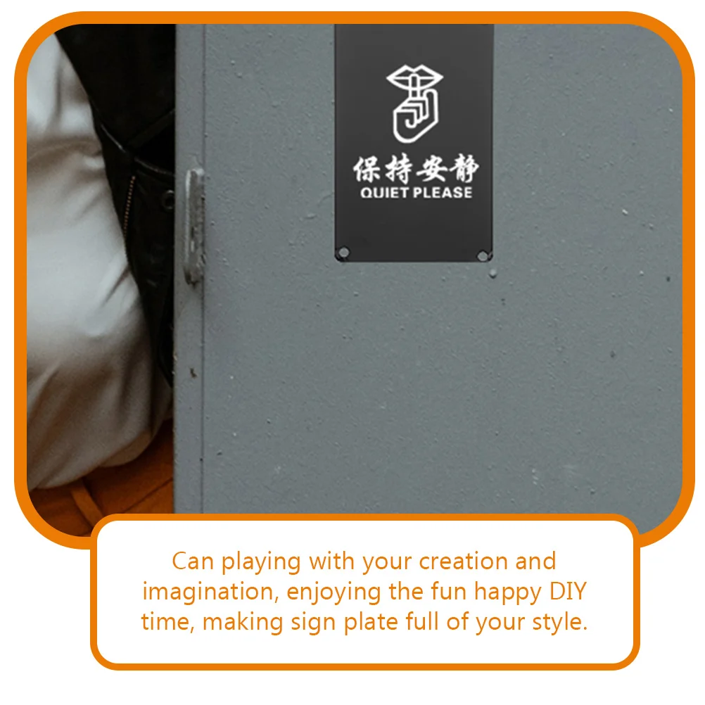 

10 Pcs Blank Aluminum Sign Name Plate Engraving Blanks Rectangle Stamping Tag Metal Sublimation Plaques