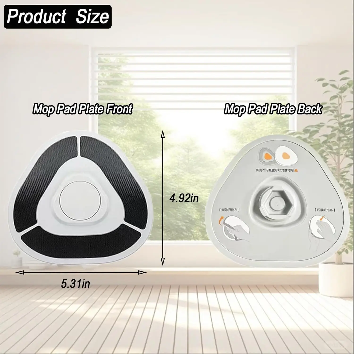 Panno per mop con supporto per mop per Narwal Freo Z10 Ultra Robot aspirapolvere Accessori per panni per mop