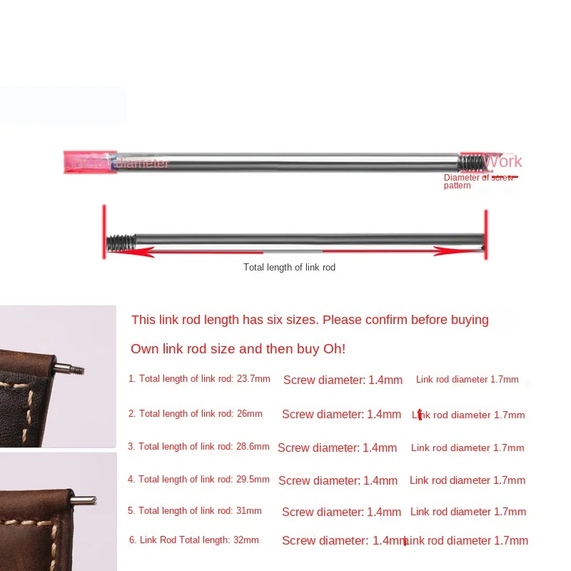 Винтовой стержень ремешка для часов Panerai, винтовые соединительные стержни для часов PAM, шатуны, наконечники, слоты для карт, шатун