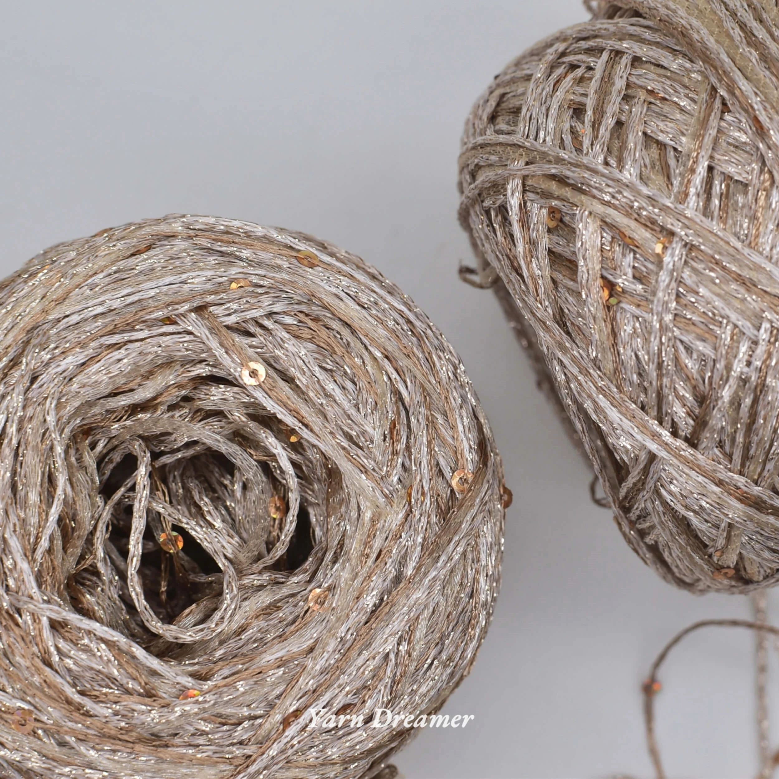 

Gold Glitter Yarn for Crochet Bags Sequin Yarn Art Coaster Crochet Yarn 100g Crochet accessories Knitting Yarns Craft supplies