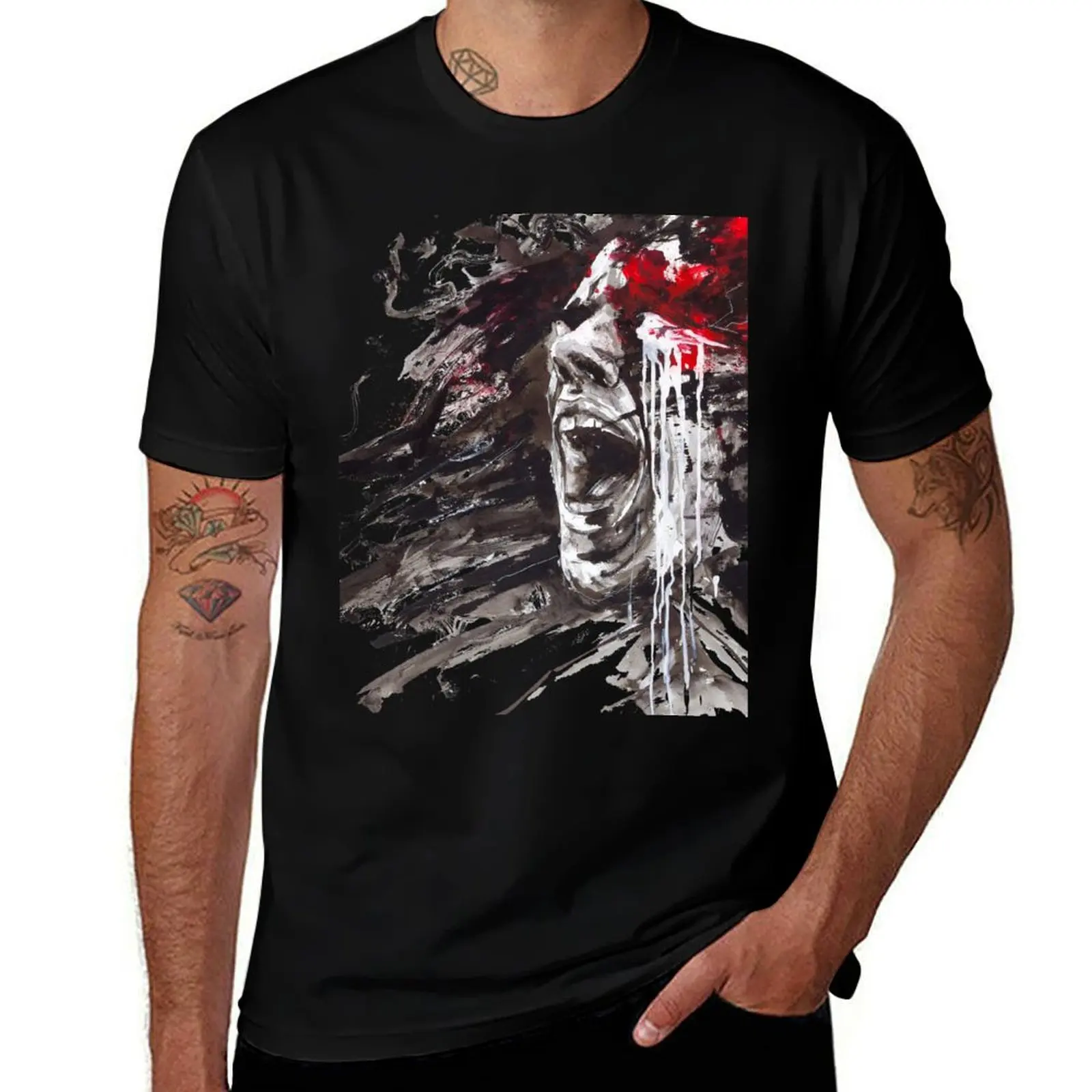 The Pain of Cluster Headache by Agnes-Cecile T-Shirt Plus Size Basic Short Sleeve Top T-Shirt