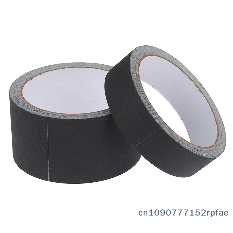 {NN72} Black Gaffer Tape No Residue Non-Reflective Easy Tear Book Repair Tape Matte