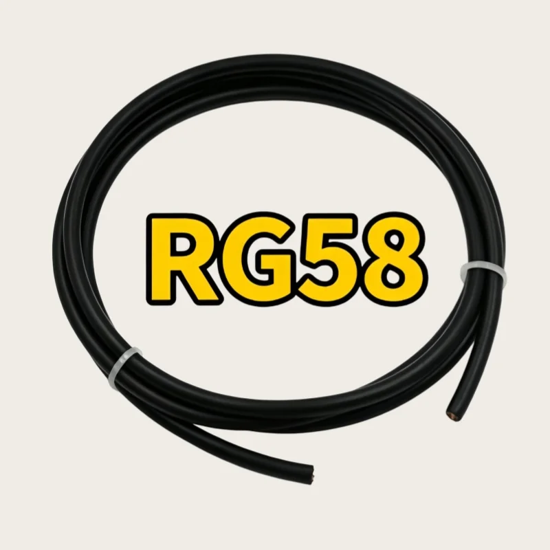 Black RG58 RG58/U 50-3 RF Coax Coaxial Cable Low Loss Cables 50 Ohm 3M/5M/10M/15M/20M/25M/30M/40M/50 Meters