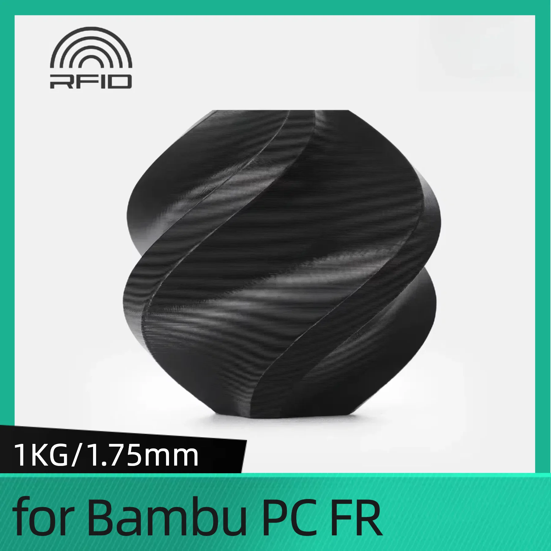 PC FR Filament for BambuLab 1KG Polycarbonate Engineer UL 94-2023 V-0 Flame Retardancy PC-FR AMS Compatible 3D Printing Filament