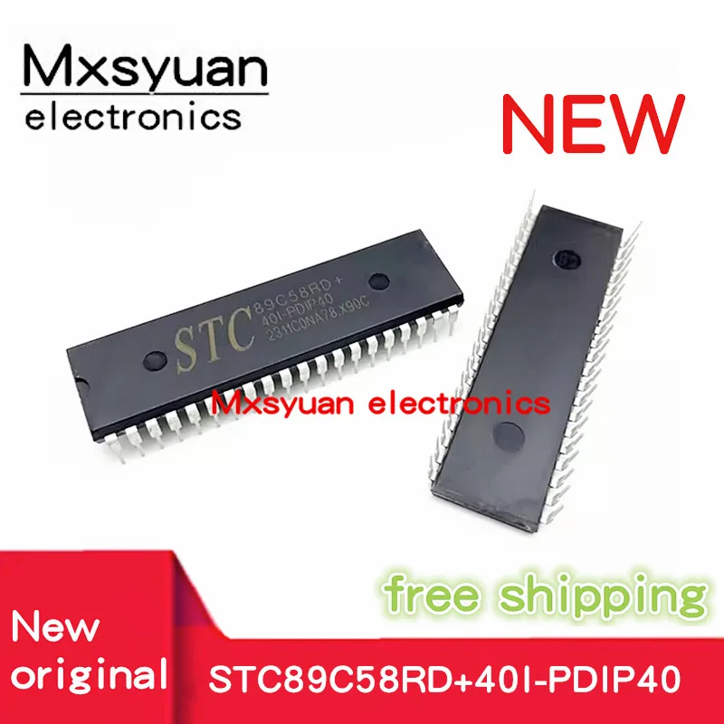 10PCS-50 TEILE/LOS STC89C58RD+40I-PDIP40 89C58RD+ 40I-PDIP40 DIP40 Mxsyuan 100% Neue original