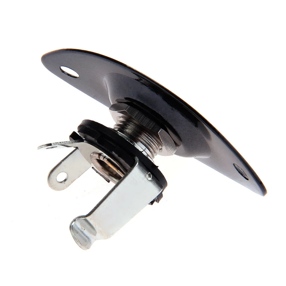 

Electric Guitar Jack Customization Parts Oval Easy Install Plate Output Pickup for Jackplate