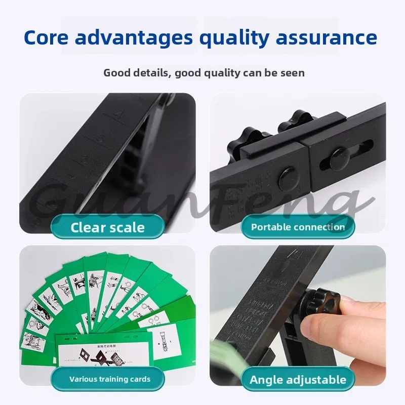 Strabismus Amblyopia Eye Treatment Monocular Vision Training Blackout Correction Tool Set Fissure Ruler