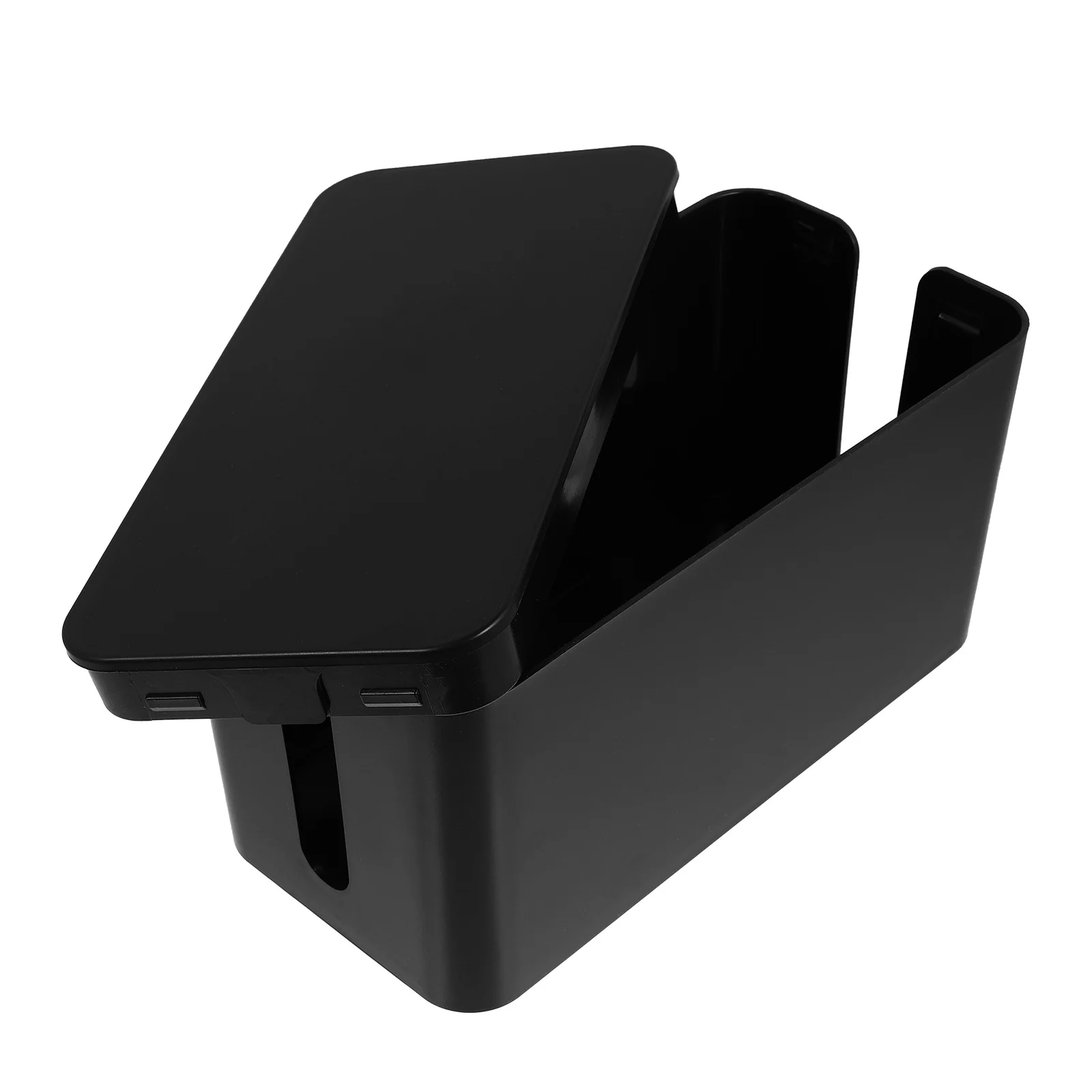 1Pcs Power Strip Organizer Box Kunststoff Kabel Management Box für Home Office mit Seite Hohl Design Kabel Lagerung Lösung