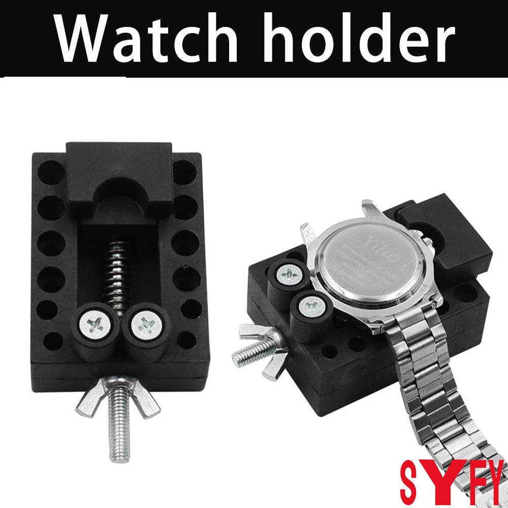 Black Watch Holder Clock Fixing Tool Watch Holder Small Rubber Holder Watch Repair Tool