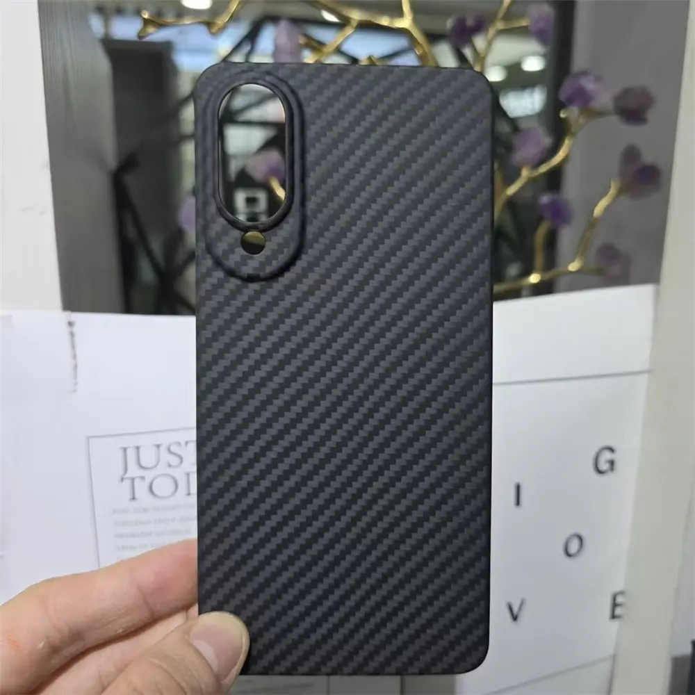 

Slim Aramid Carbon Fiber Half-Wrapped Case For Samsung Galaxy S25 Edge Shockproof Armor Cover
