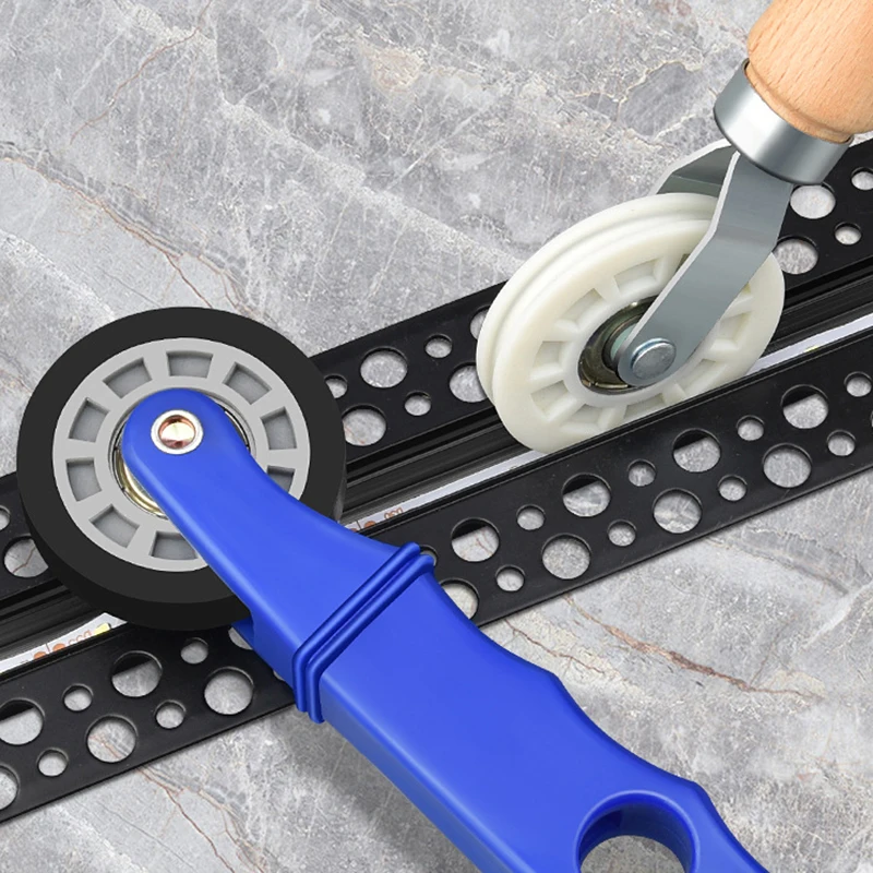 Rubber Mesh Wheel Window Install Tool Window Screen Hand Installation Repair Roller Yarn Double-Head Pressure Pulley