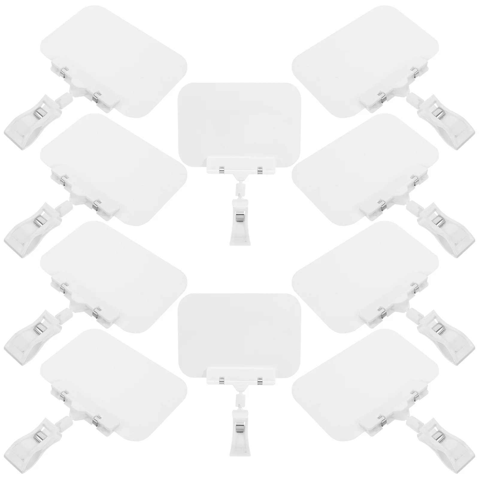 10 個防水値札ホルダー小さなサインディスプレイクリップ店舗商品小売ラベルスタンドプラスチックサインホルダー