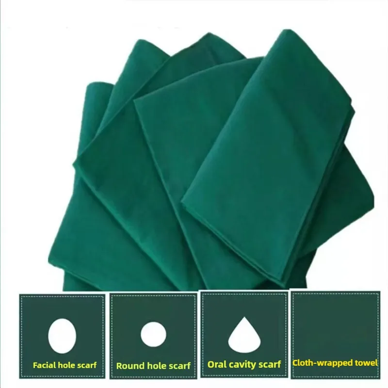 Single/double Layer Cotton Disinfect  Operating Drape Cosmetology Plastic Surgery Face Oral Cavity Chest Surgical Hole Towel