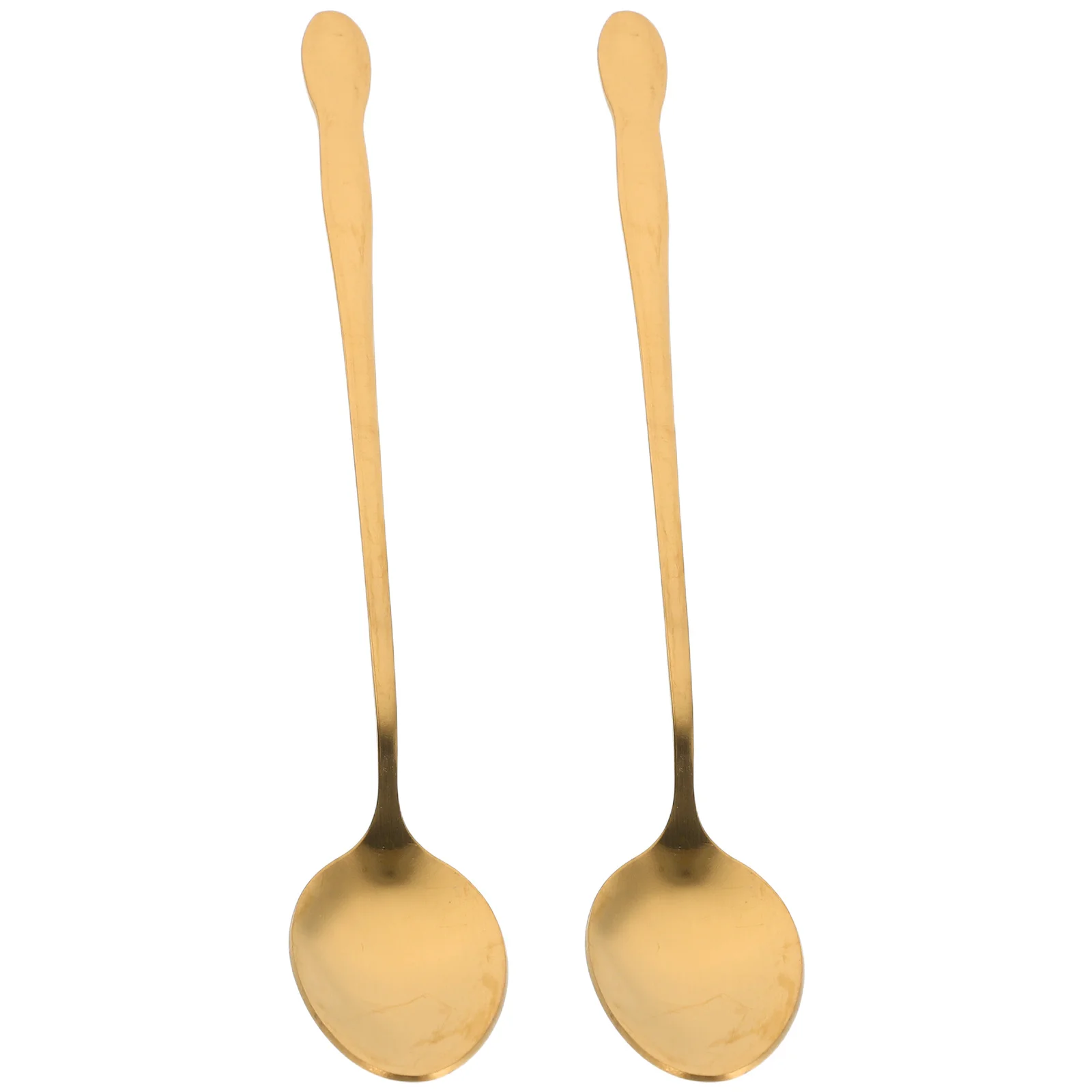 

2Pcs Long Handle Stainless Steel Hot Pot Spoons Soup Ladle Coffee Stirring Kitchen Utensils Buffet Serving Spoon